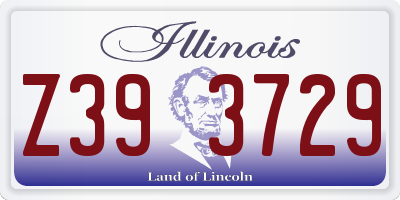 IL license plate Z393729