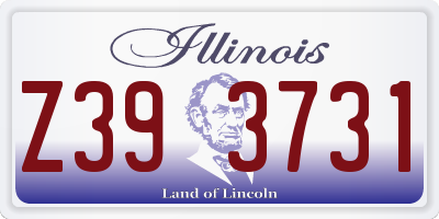 IL license plate Z393731