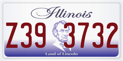 IL license plate Z393732