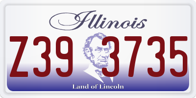 IL license plate Z393735
