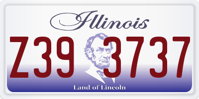 IL license plate Z393737