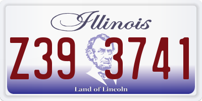 IL license plate Z393741