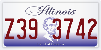 IL license plate Z393742