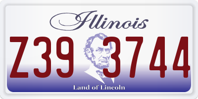 IL license plate Z393744