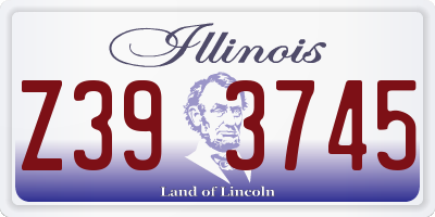 IL license plate Z393745