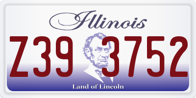 IL license plate Z393752