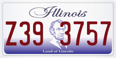 IL license plate Z393757