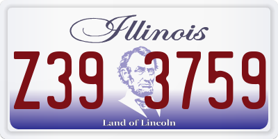 IL license plate Z393759
