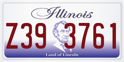 IL license plate Z393761