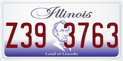 IL license plate Z393763
