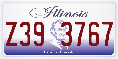 IL license plate Z393767