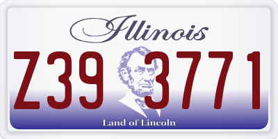 IL license plate Z393771