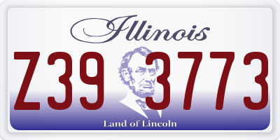 IL license plate Z393773