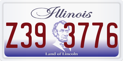 IL license plate Z393776