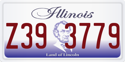 IL license plate Z393779