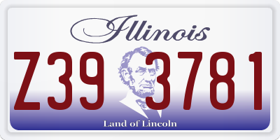 IL license plate Z393781