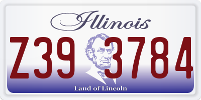 IL license plate Z393784