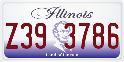 IL license plate Z393786