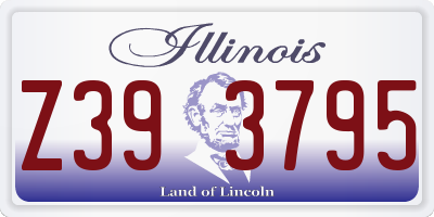 IL license plate Z393795