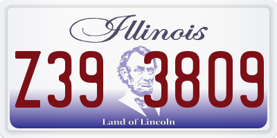 IL license plate Z393809