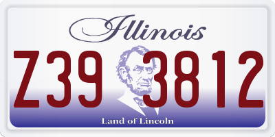 IL license plate Z393812