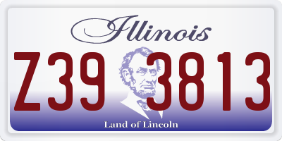 IL license plate Z393813