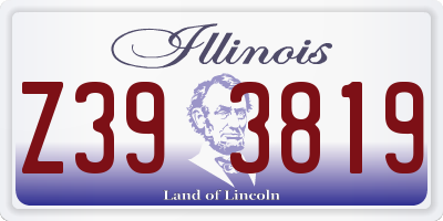 IL license plate Z393819