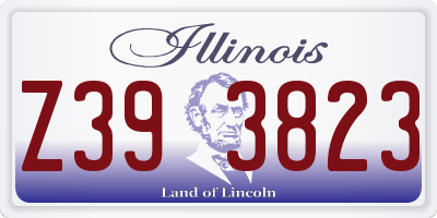 IL license plate Z393823