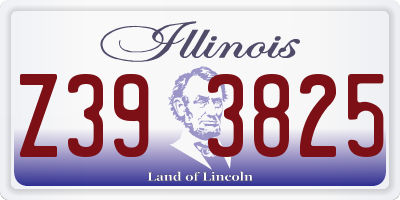 IL license plate Z393825