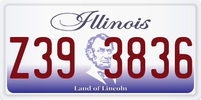IL license plate Z393836