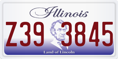 IL license plate Z393845