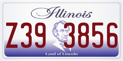 IL license plate Z393856