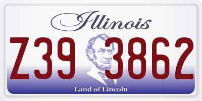 IL license plate Z393862
