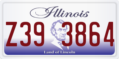 IL license plate Z393864