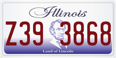 IL license plate Z393868