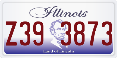 IL license plate Z393873