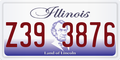IL license plate Z393876