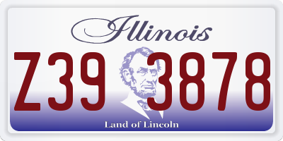 IL license plate Z393878