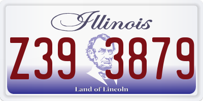 IL license plate Z393879