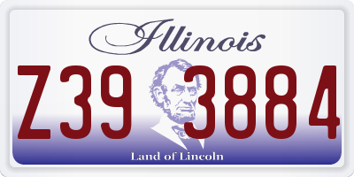 IL license plate Z393884