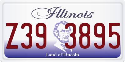 IL license plate Z393895