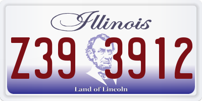 IL license plate Z393912