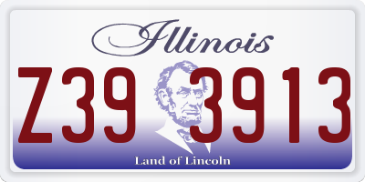 IL license plate Z393913