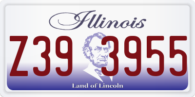 IL license plate Z393955