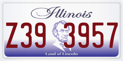 IL license plate Z393957