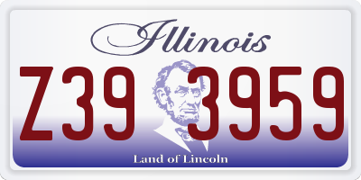 IL license plate Z393959