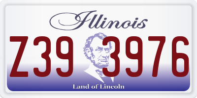 IL license plate Z393976