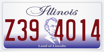IL license plate Z394014
