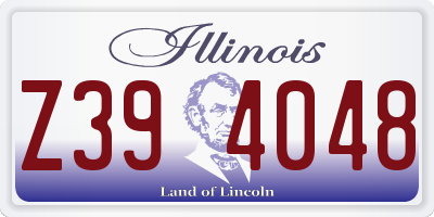 IL license plate Z394048