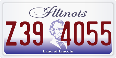 IL license plate Z394055